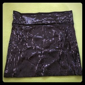 Sequin black miniskirt sz S Medium
